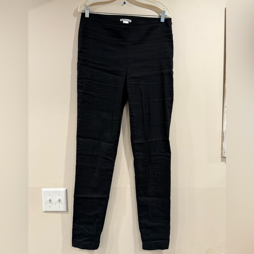 🔥Sarah Pacini Women’s Elegant Shimmer Black Trousers Size 2 Like New🔥